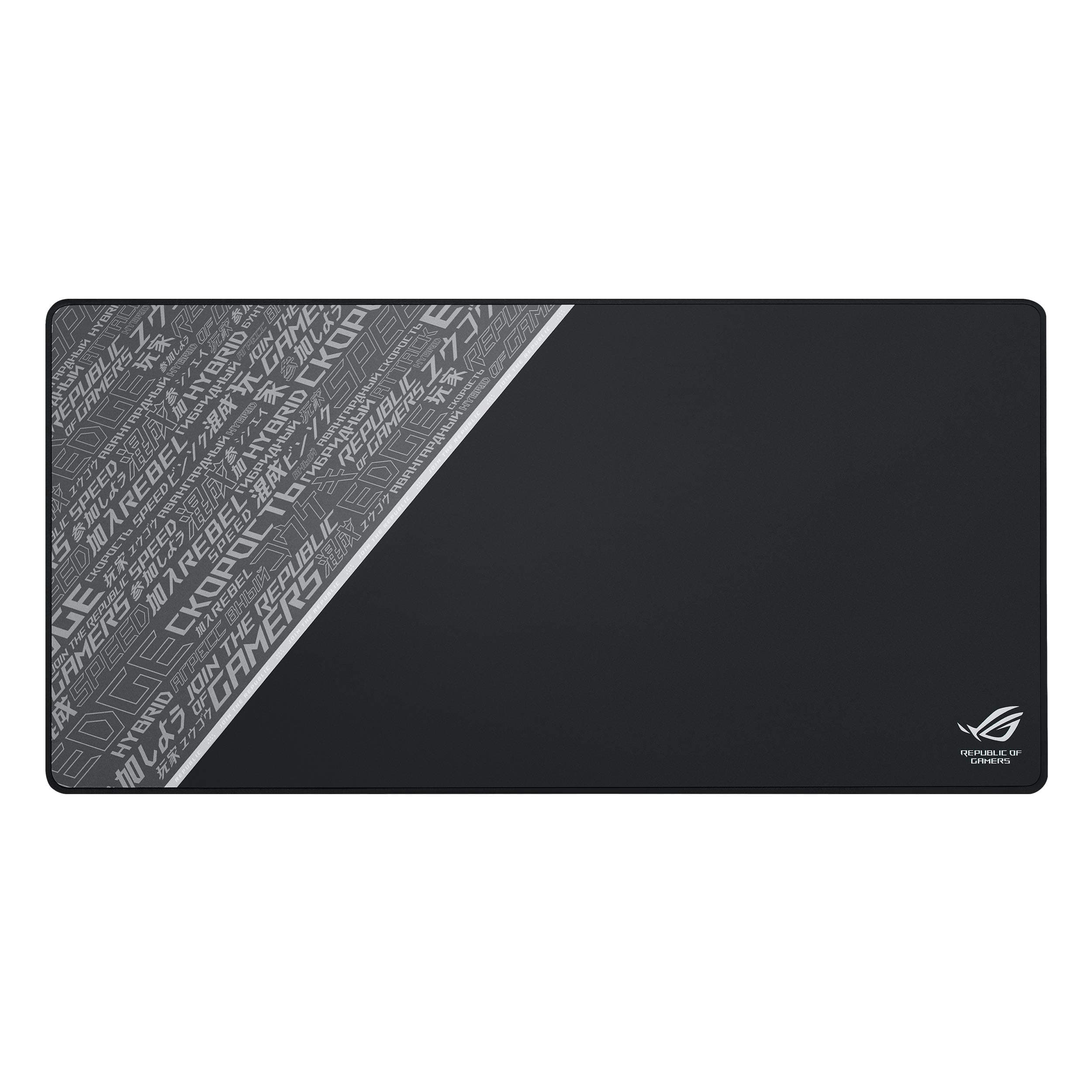 ROG Sheath BLK Gaming Mouse Pad – 35.4” x 17.3", Extra-Large Surface, Ultra-Smooth for Precise Mouse Control, Anti-Fray Stitched Edges, Non-Slip Base - Black/Gray