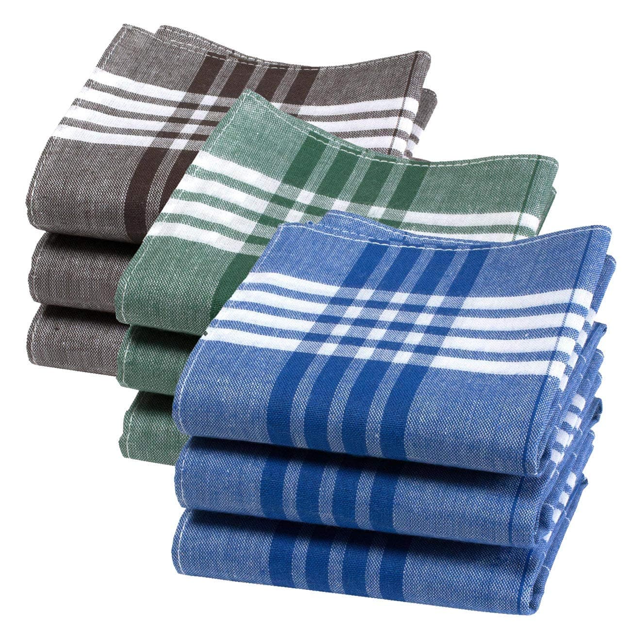 MerrysquareStrong and Thick Work Tissues – Arthur Model – Large Size 40 cm x 40 cm – 9 Pieces – 100% Cotton