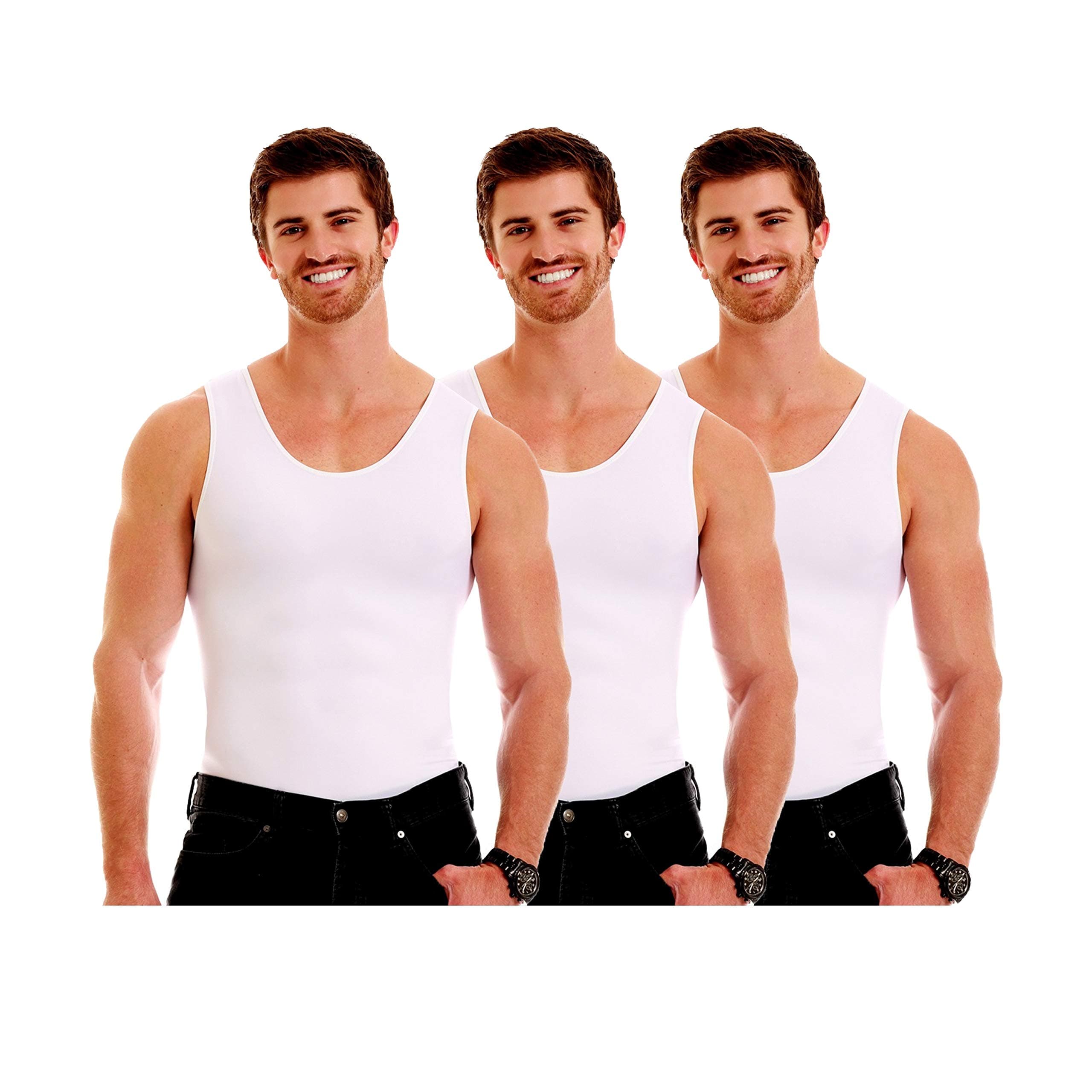 Insta Slim Men's Compression Crew-Neck Shirt