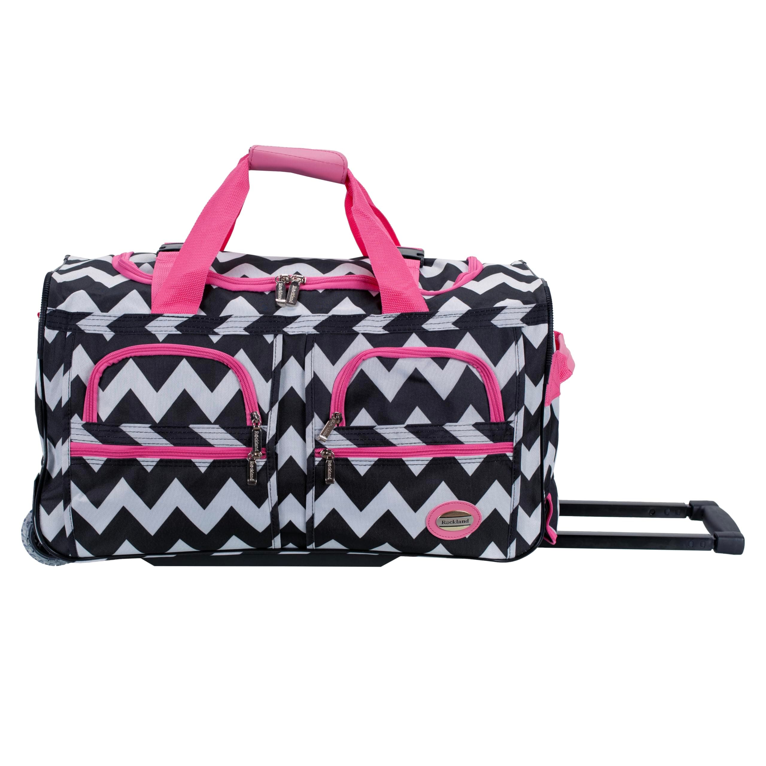 Rolling Duffel Bag, Black, 22"