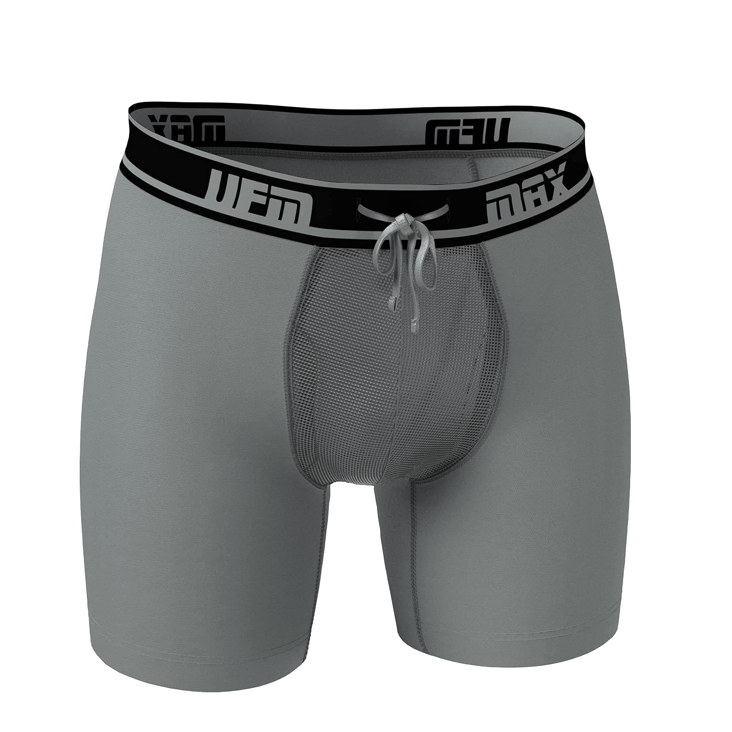 UFM Men’s Polyester Boxer Brief w/Patented Adj. Support Pouch MAX Support Gen 3.1 Support