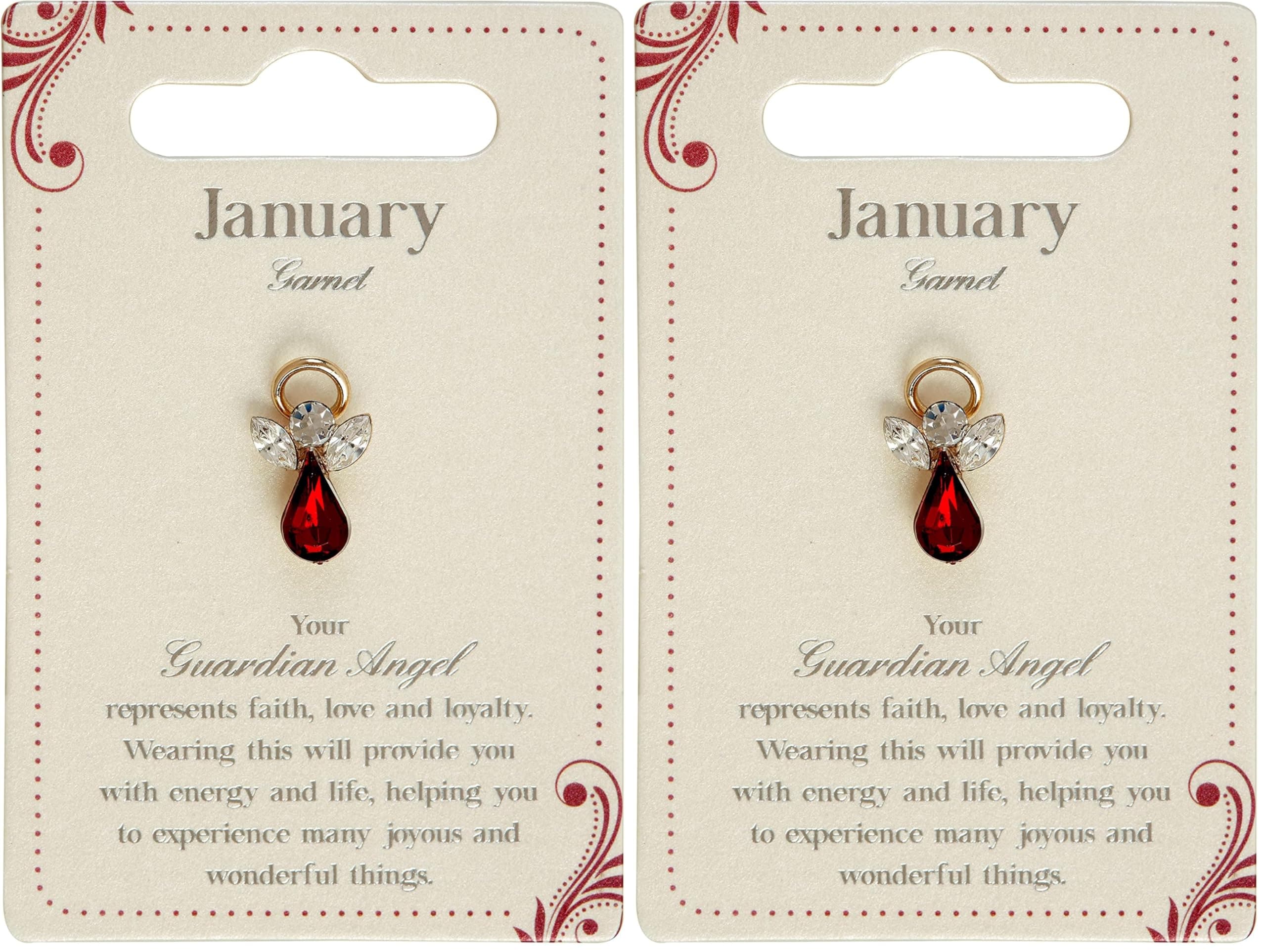 January Birthstone Angel Pin With Gem Stone Sentimental Gift Idea