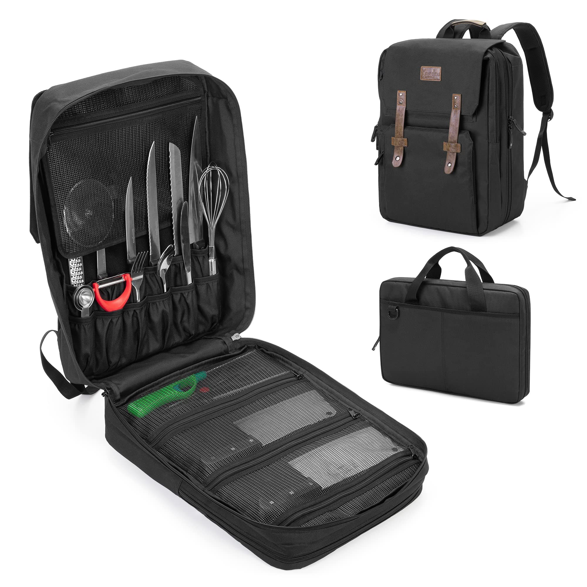 Chef Knife Backpack with a Chef Tote Bag