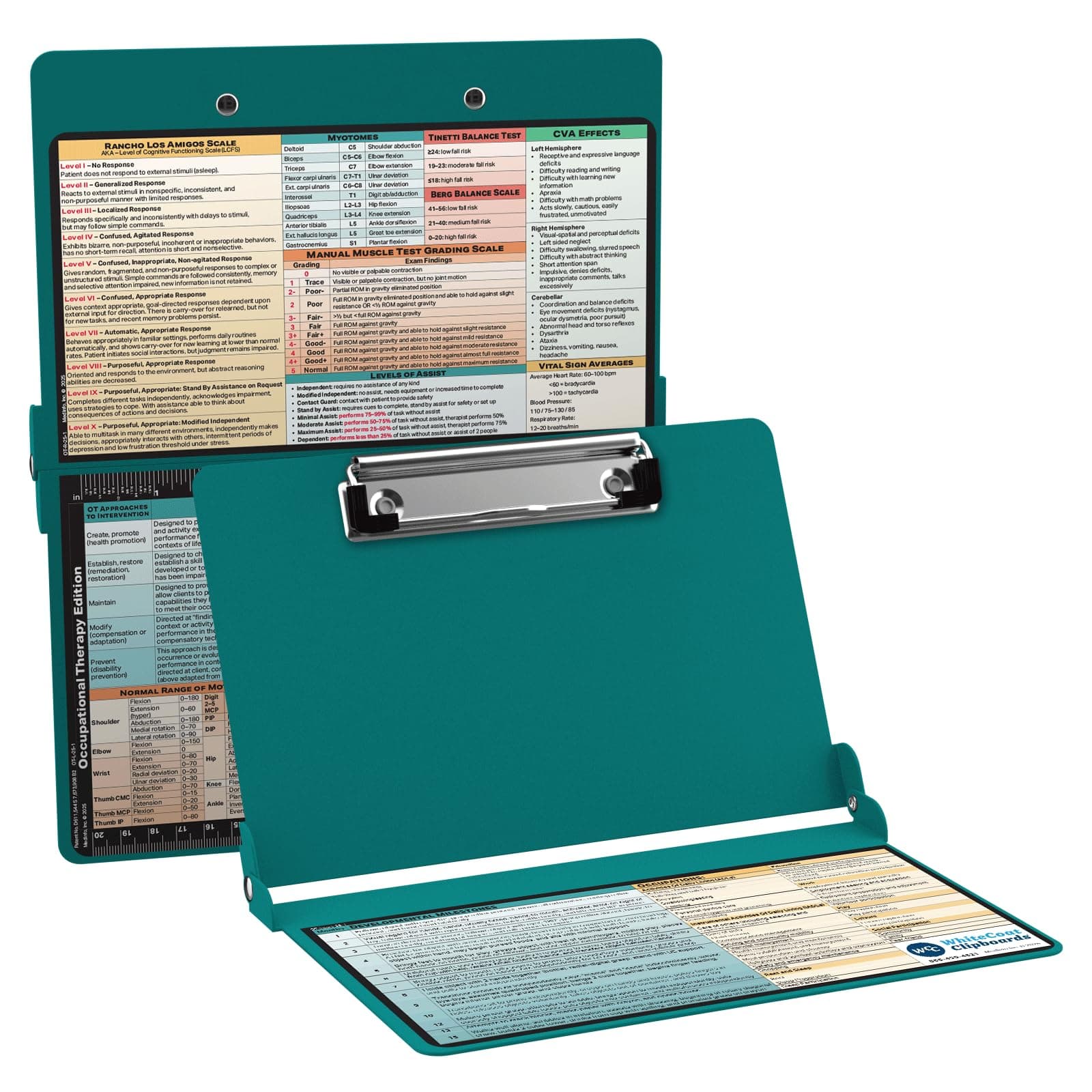 Whitecoat Clipboard® - Teal Occupational Therapy Edition