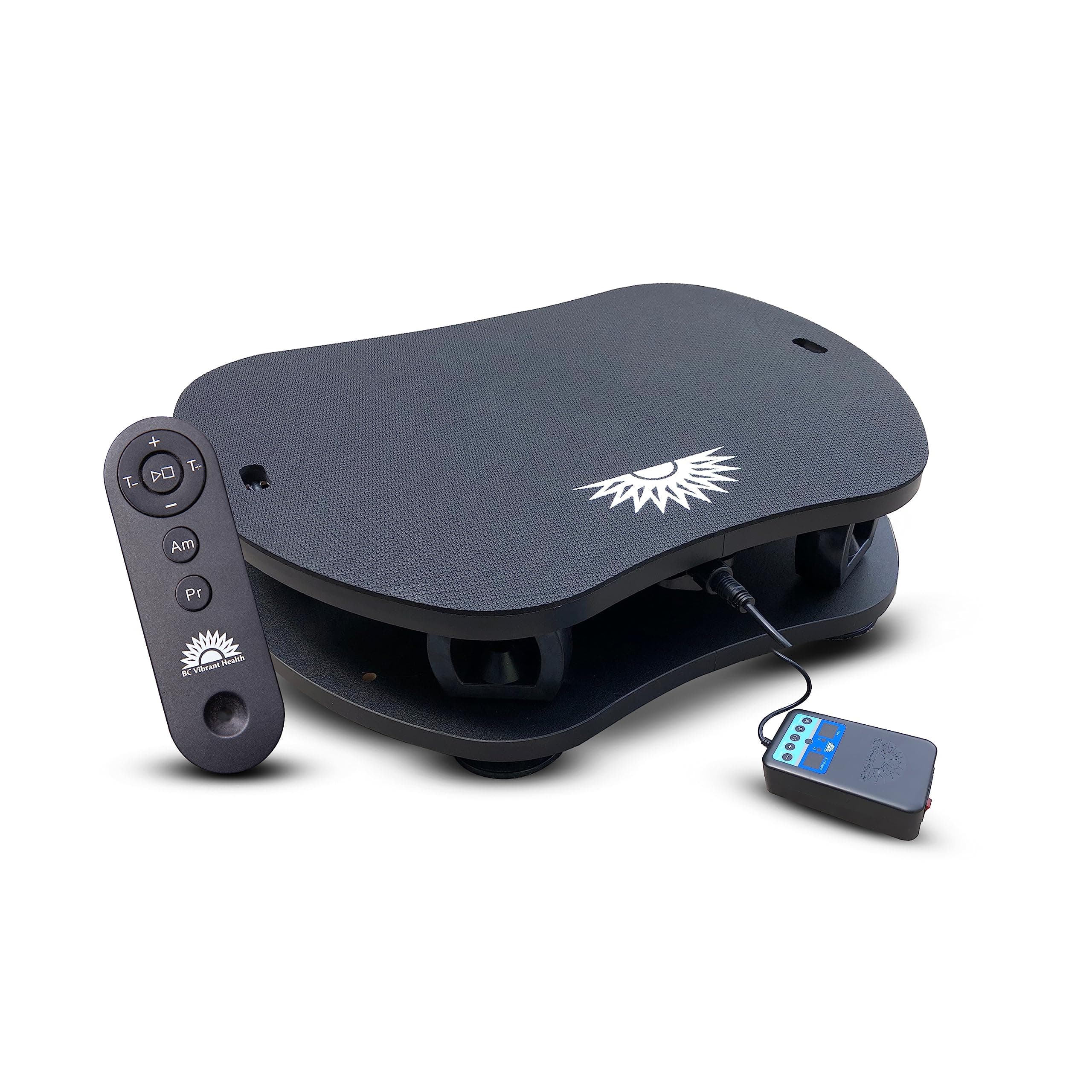 Vibration Plate Exercise Machine Ultimate Vibe with Workout Poster - Whole Body Vibrating Plate Exercise Machine with Resistant Bands – Remote Control Included