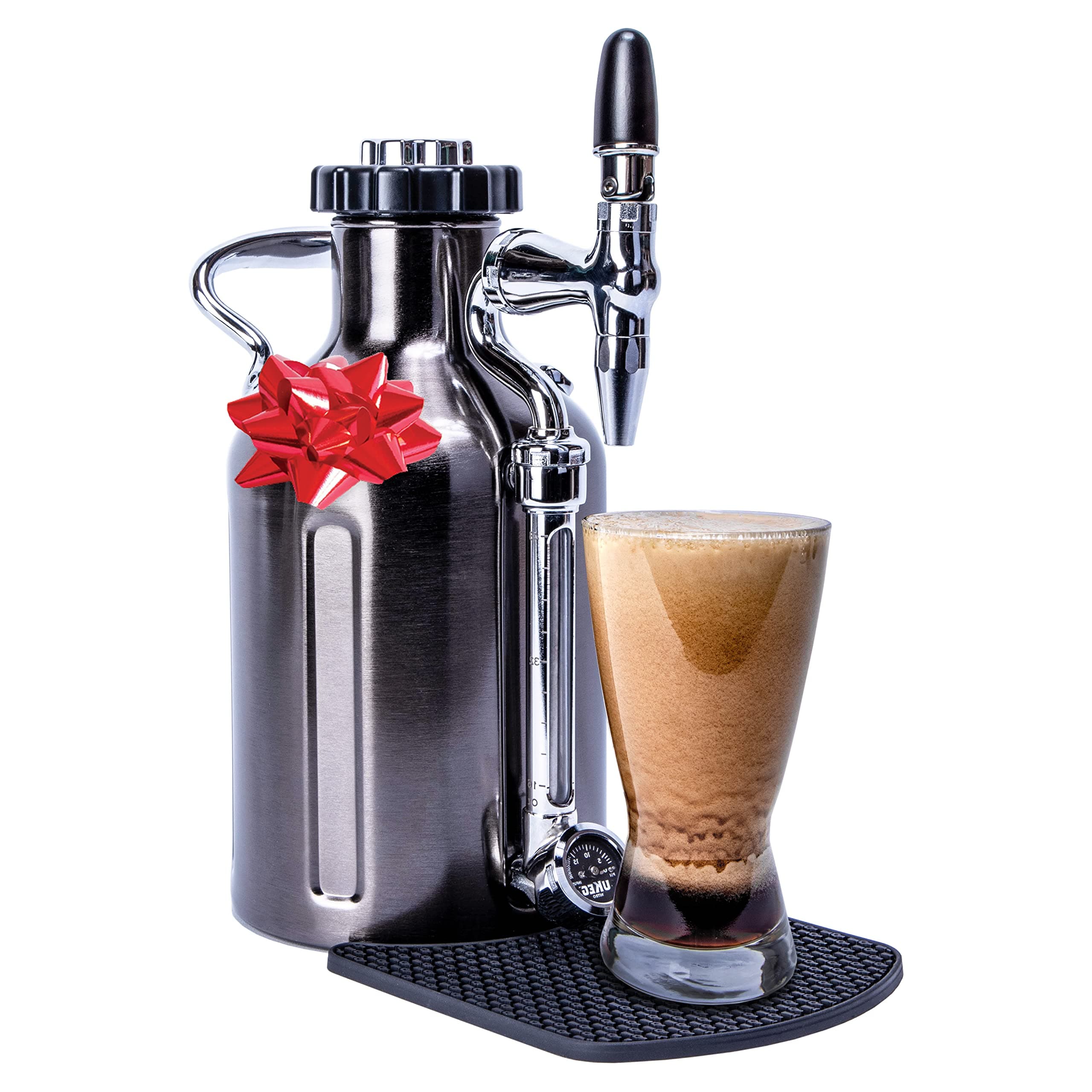 uKeg Nitro Cold Brew Coffee Maker, 50 oz, Black Chrome