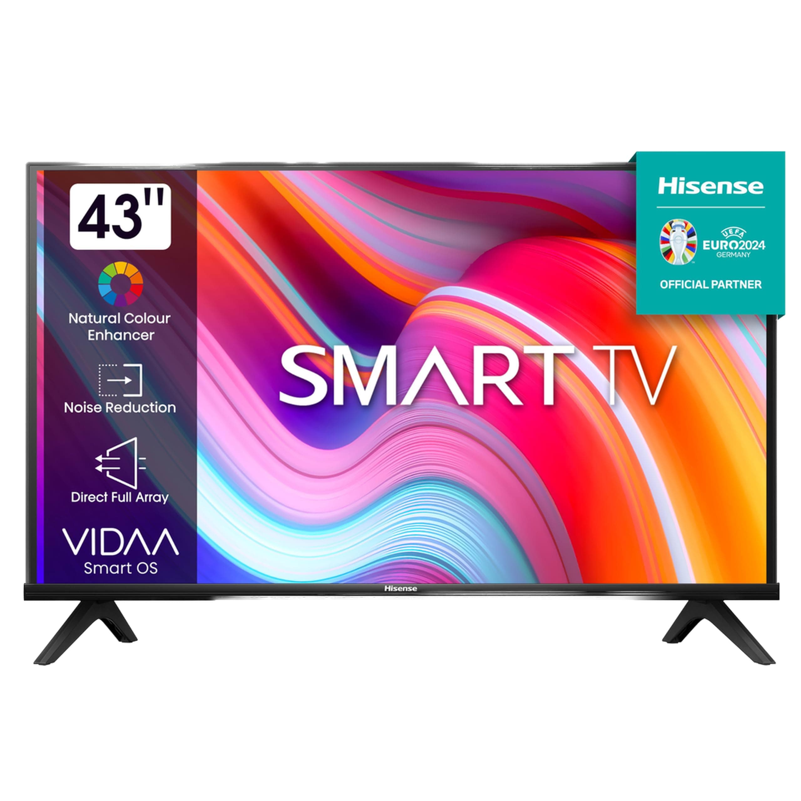 Hisense 43A4K Smart TV, black