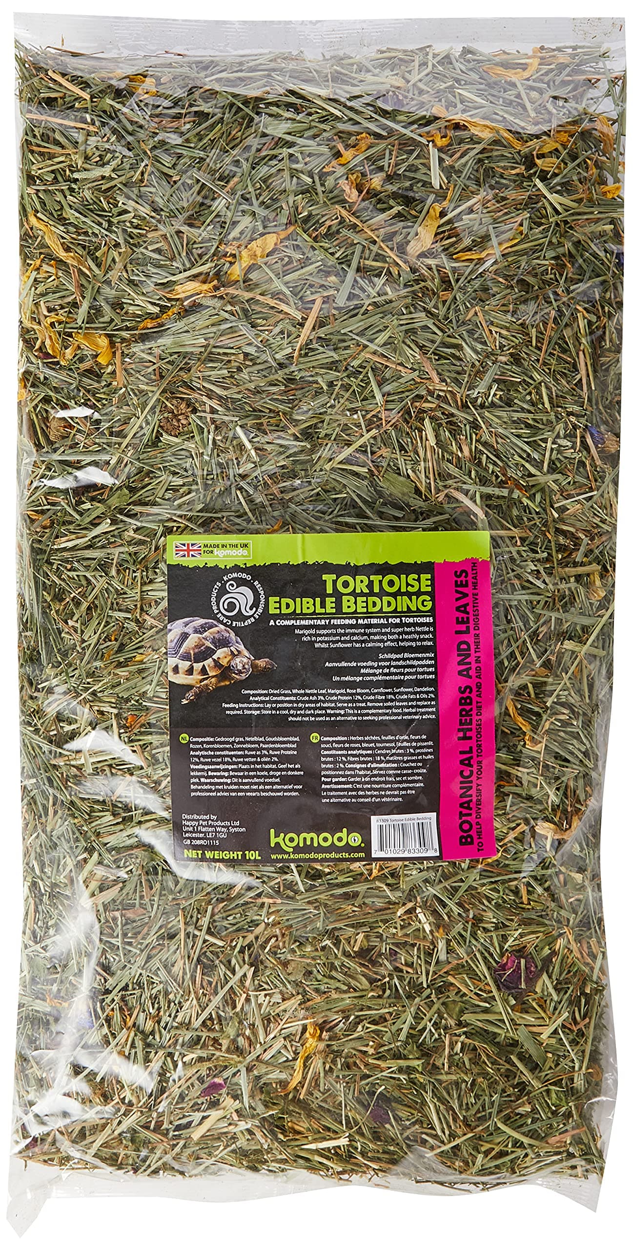 Komodo Tortoise Edible Bedding 10L