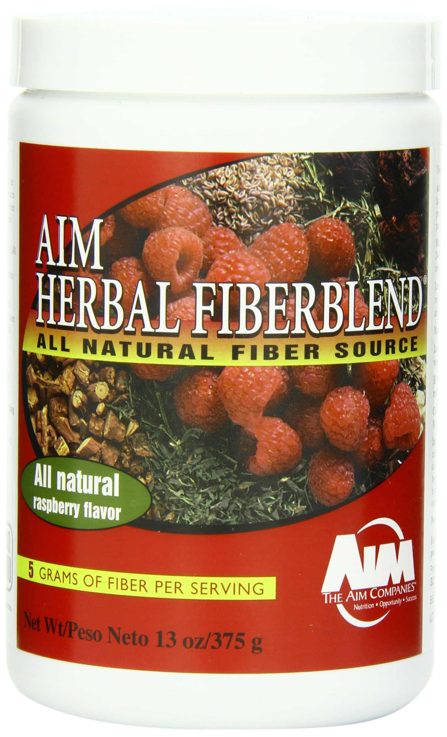 (1 Pack) - AIM Herbal Fiberblend Raspberry Powder 380ml