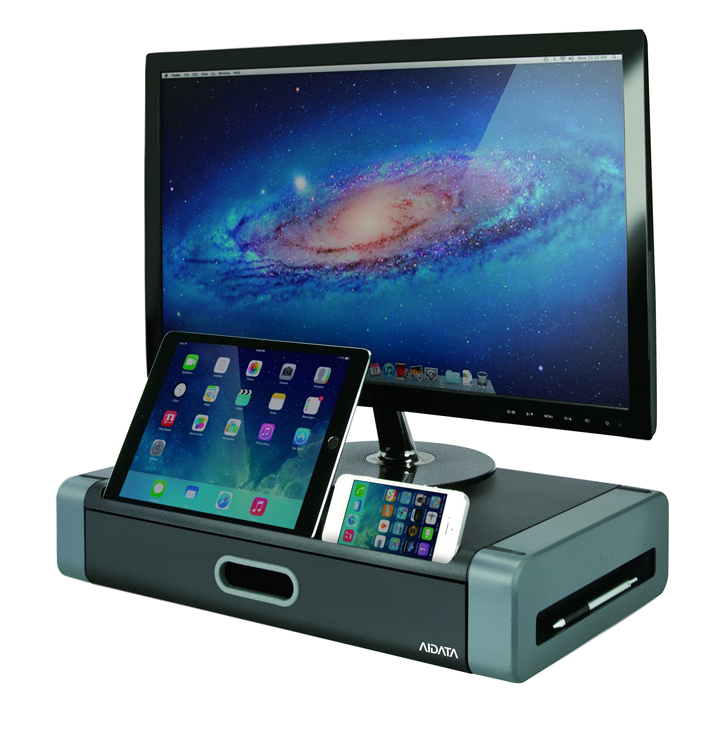 Ergoguys MS-1002G Flat Panel Multimedia Stand Black Multimedia cart/Stand