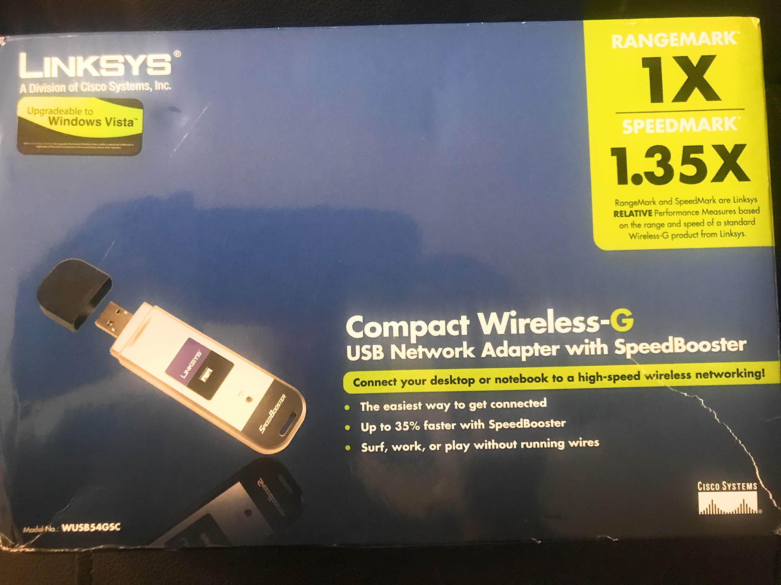 Cisco-Linksys WUSB54GC Compact Wireless-G USB Adapter